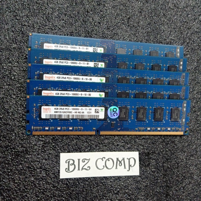 HYNIX 4GB 2RX8 PC3 10600U MEMORY RAM PC DDR3 4GB 1333MHZ