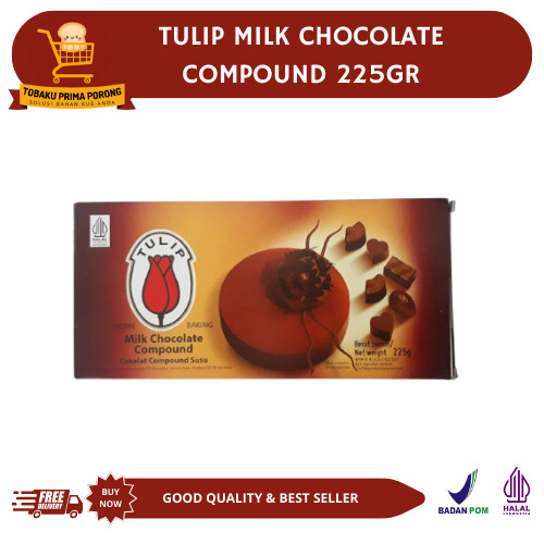

COKLAT BLOK TULIP MILK CHOCOLATE COUMPOUND 225GR