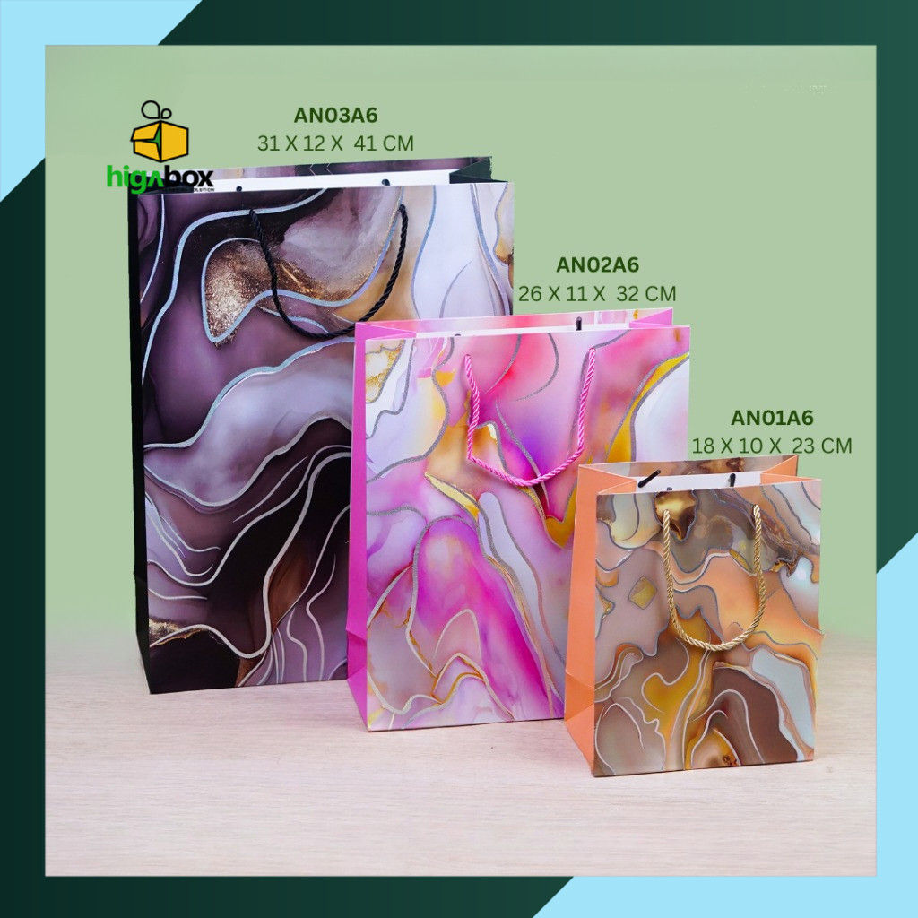 

Paper Bag Tote Bag / Gift Box Tote Bag / High end Gift Paper Bag Paperbag Box Set Motif, Souvenir, Tas kue, Hampers, Makanan, Gift, Packaging, Kemasan | AN01A6 - AN03A6