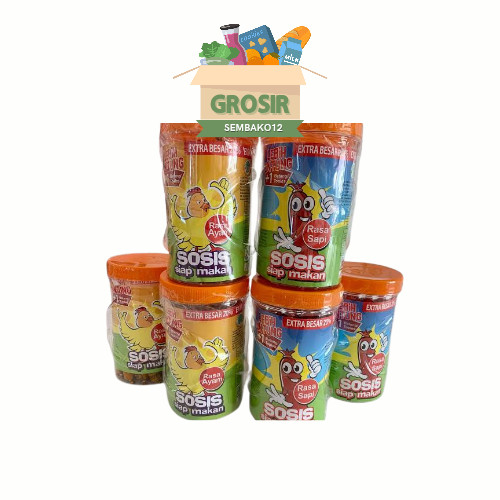 

Sosis So Nice Toples (isi 24 Pcs) Rasa Ayam Sapi Otak-Otak Teman Mie Original Jumbo
