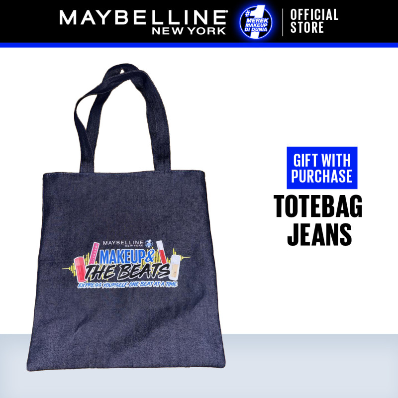 (FREE GIFT - DO NOT ORDER) MAYBELLINE Official GWP Jeans Totebag