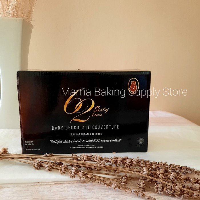 

TULIP Couverture Dark Chocolate Cokelat Koverture Mudah Leleh 62% 1kg