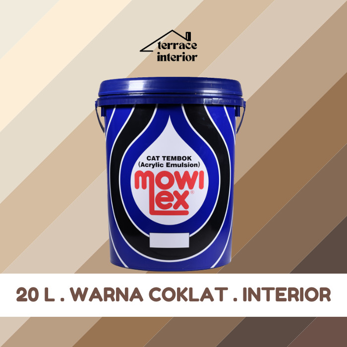 Cat Tembok Mowilex Emulsion warna Coklat 20 L