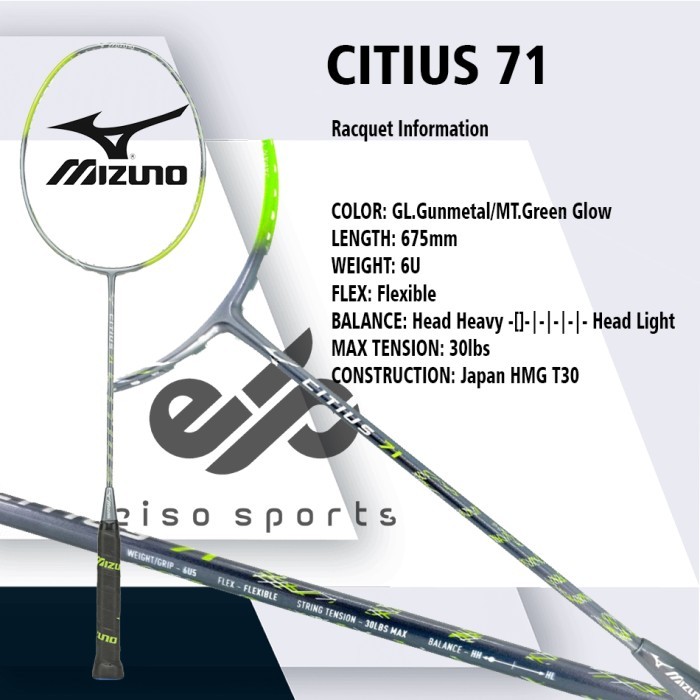 Raket Badminton Mizuno Citius 71 Bulutangkis - Raket Only