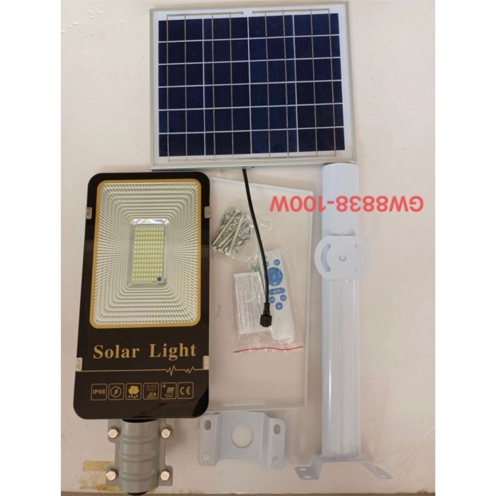 lampu jalan solar 100w pju solar cell 100w pju tenaga surya led 100w