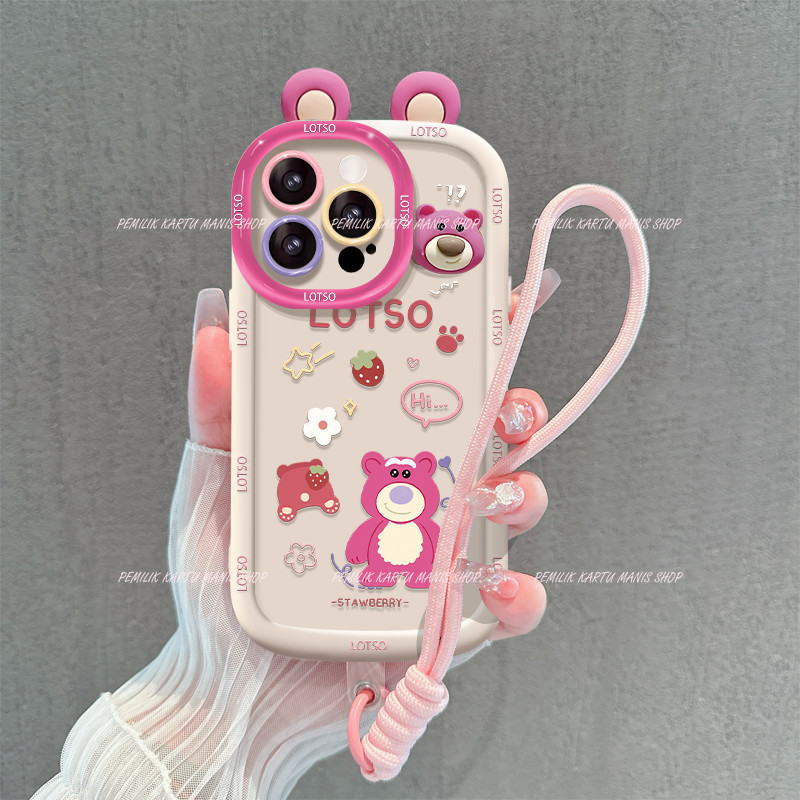 Boneka 3D LOTSO Kartun Casing HP Untuk Infinix NOTE 40 SMART 8 HOT 40 PRO 30I NOTE 40 PRO SMART 6 HO
