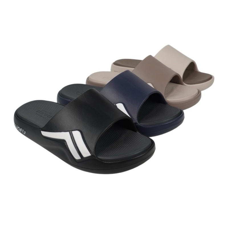 JASHOP LUOFU Sandal Selop Jelly Karet Eva E6213LK-BRKK [A04]
