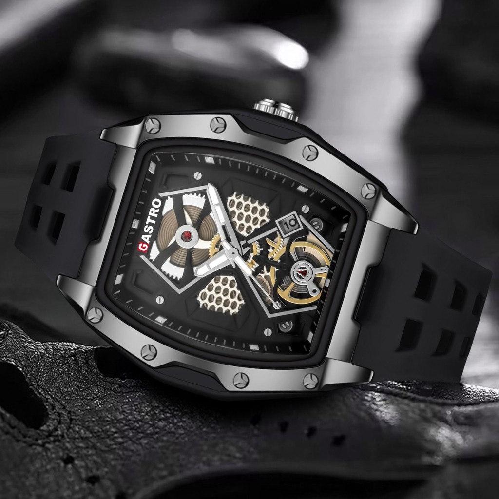 Jam Tangan  Gastro Jam Tangan Pria Sport D30 Rubber Water Resistant 3 ATM