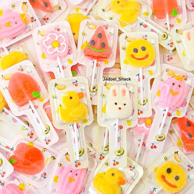 

JAMIN MURAH !!!GROSIR - Permen Gummy Lolipop Lunak 30 X 10 GR Rasa Buah By Jadoel_Snack(BISA LANGSUNG ORDER)