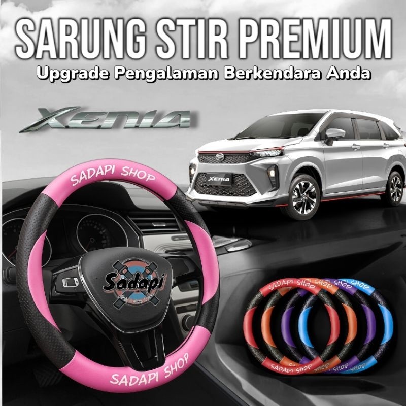 Sarung Stir Mobil Daihatsu Xenia, Cover Stir Mobil Xenia, Sarung Stir Minibus