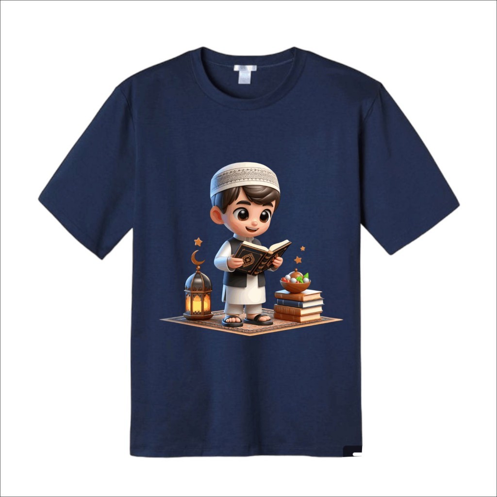 JL KIDS Kaos Anak Islami Muslim 3D Keren - Baju Distro Anak Laki laki Usia 1-10 Tahun Fashion Kids A