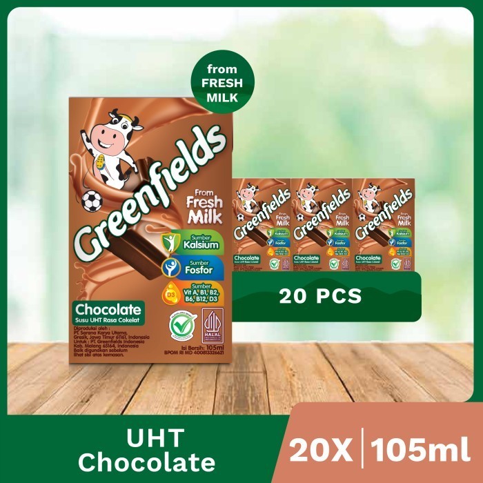 

Bundling Susu Greenfields UHT Chocolate 105 mL x 20 pcs