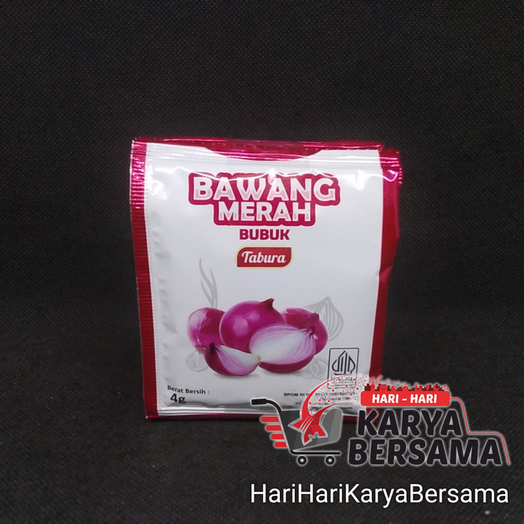 

BUMBU DAPUR REMPAH REMPAH TABURA BAWANG MERAH BUBUK PACK 6 SACHET X 4GR