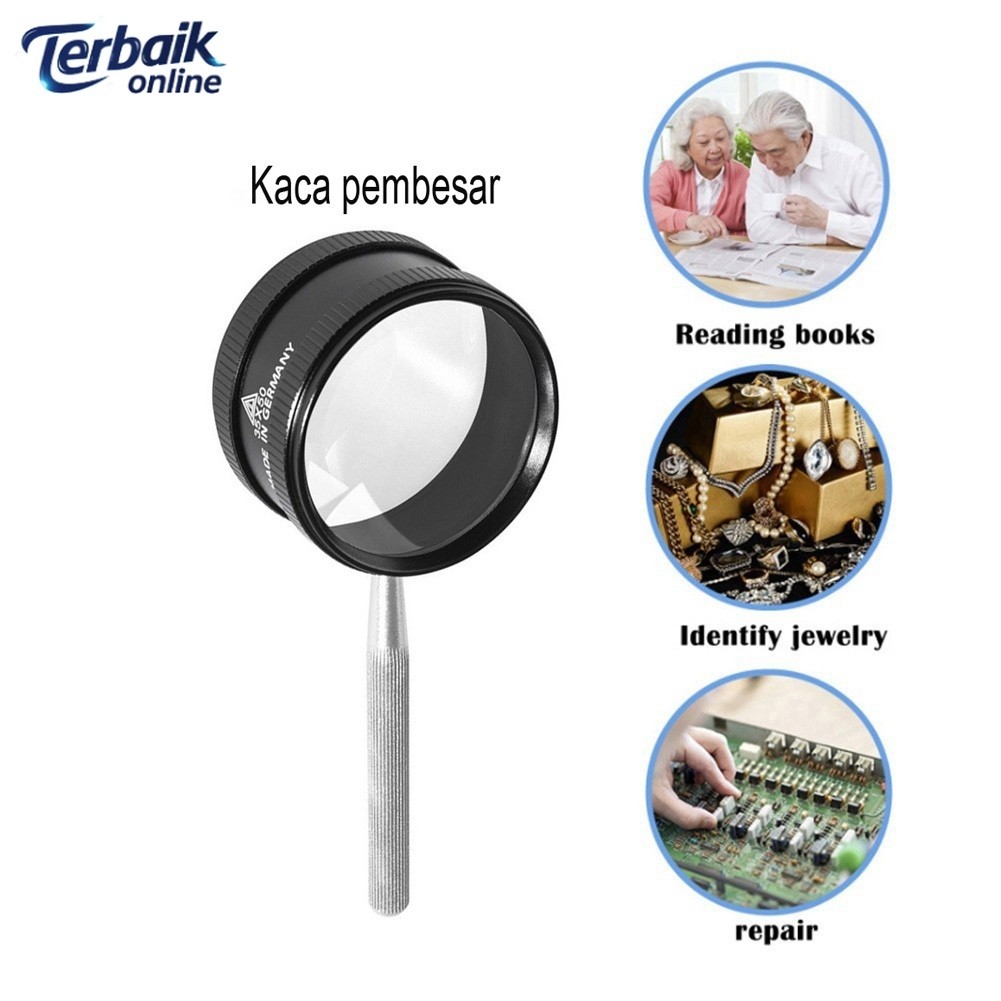 

Kaca Pembesar 35x AB77 / Lup Lensa Magnifier Handheld / Membaca Perhiasan Komponen / Loupe