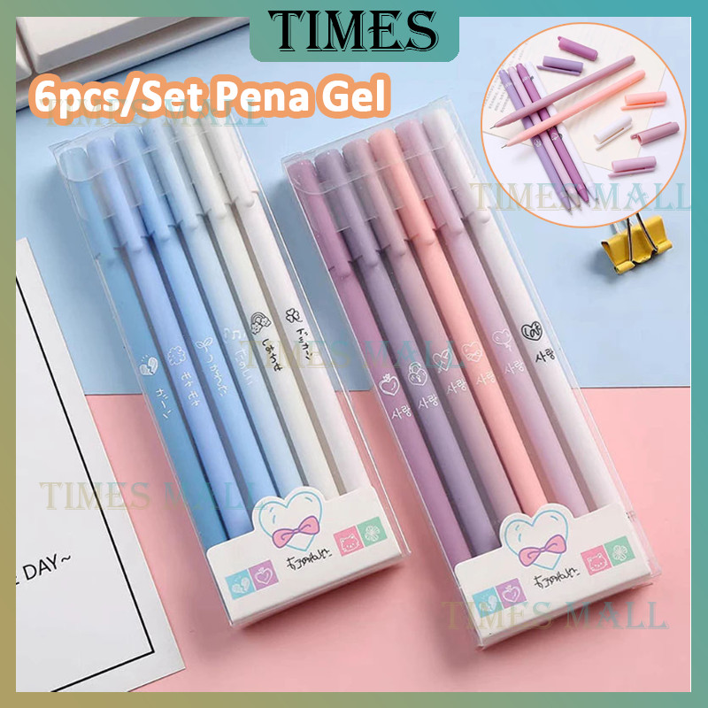 

Pena Morandi / Pulpen Tabung Jarum Warna Hitam / 1 set 6 pcs Pulpen Netral 0.5MM
