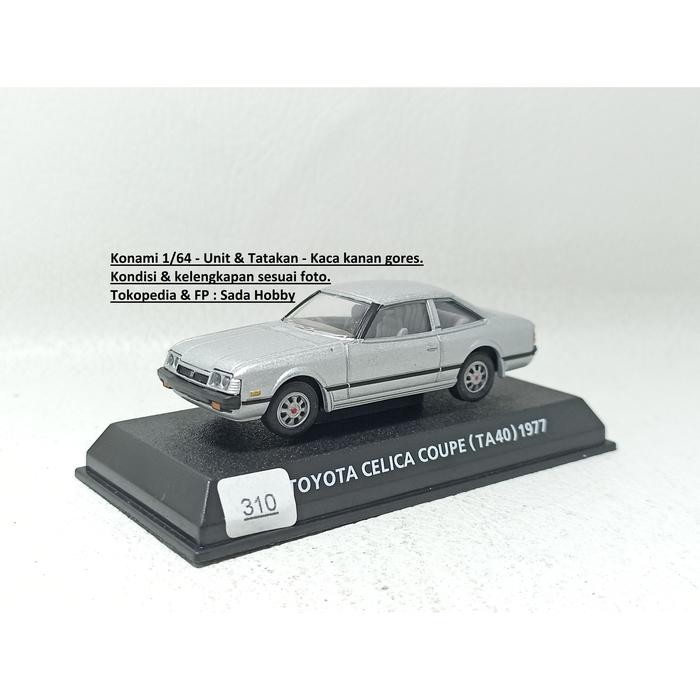 Konami Diecast Skala 1/64 Toyota Celica Coupe 1977 Silver