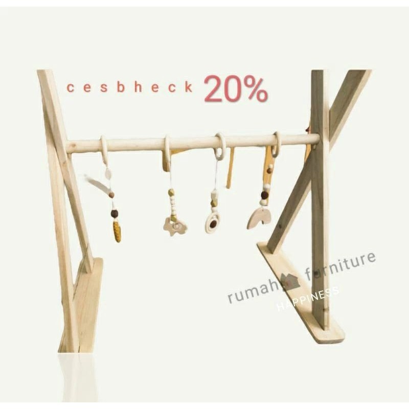 Woden Baby gym / mainan Gantung / play gym