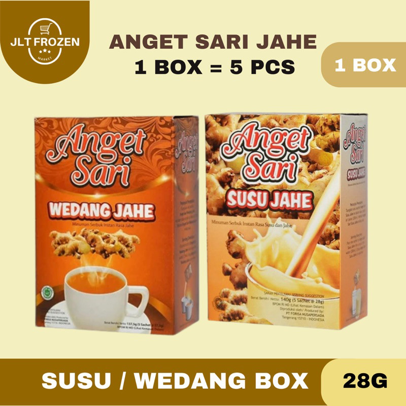 

Anget Sari Box Wedang Jahe / Susu Jahe - 5 pcs per box