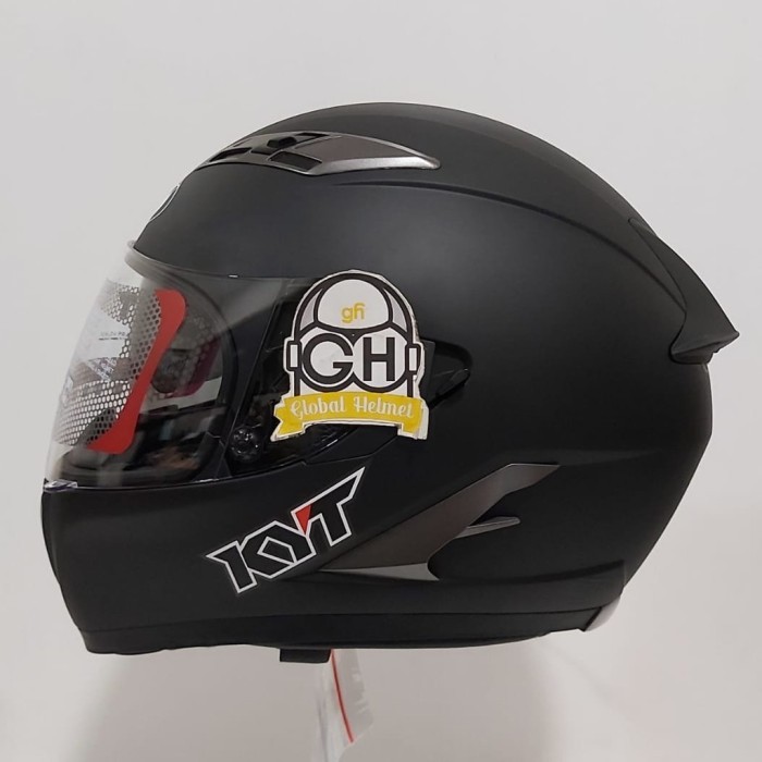 Helm Termurah HELM FULLFACE KYT FALCON 2 SOLID BLACK DOFF