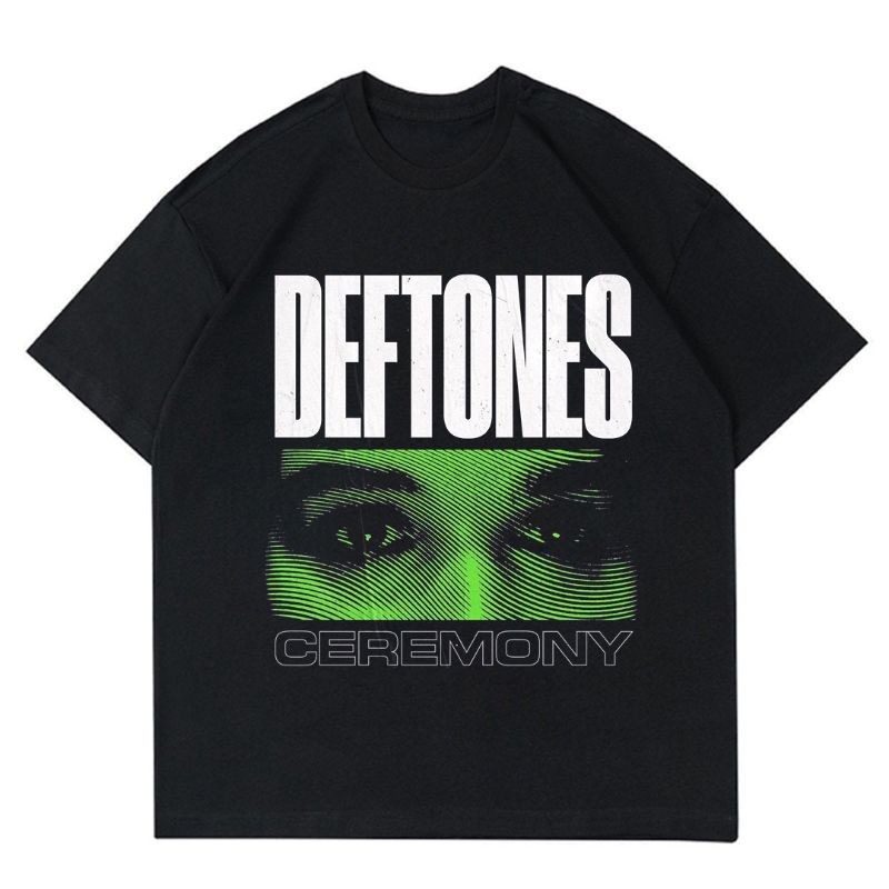 KAOS BAND DEFTONES "CEREMONY" | T-SHIRT BAJU BAND PUNK VINTAGE | KAOS DISTRO PRIA DAN WANITA
