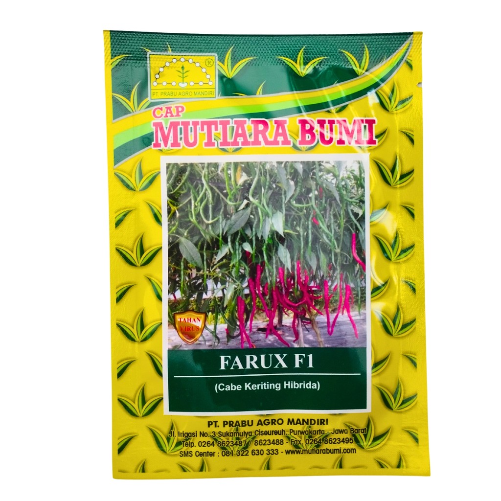 FARUX F1 10gr Benih Cabe Keriting Original CAP MUTIARA BUMI Bibit CMK