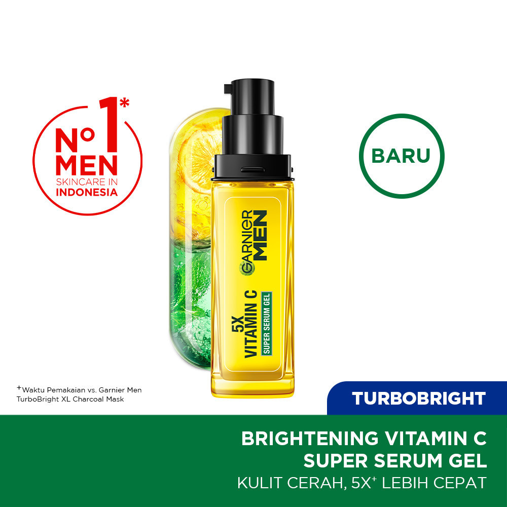 Najmia - Garnier Men Turbo Bright 5x Vitamin C Super Serum Gel 30ml