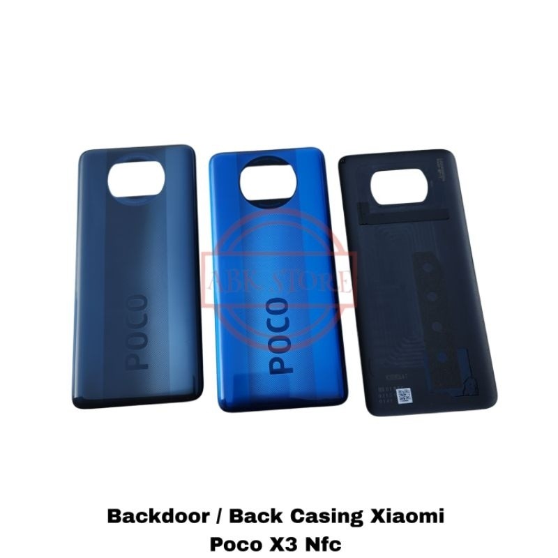 Tutup Belakang Backdoor Backcover Back Casing Xiaomi Poco X3 Nfc X3 pro X3 Original