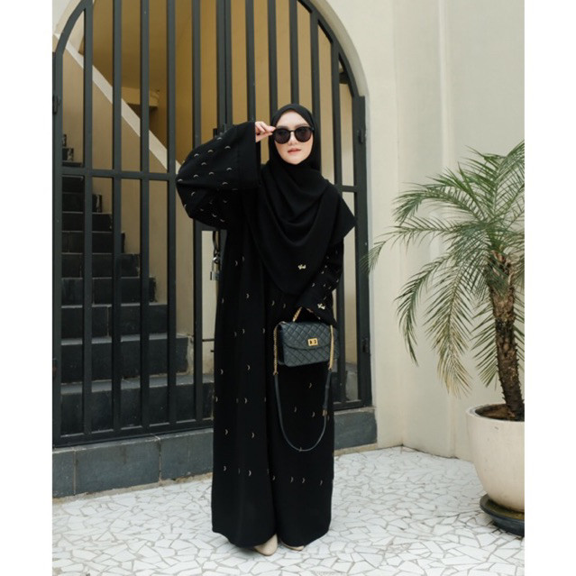 MOON abaya material arabian premium set pasmina by Busyra