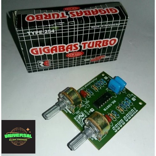 Kit Stereo Giga Bass Turbo IC LM 324 Volume + Frequensi Termurah COD
