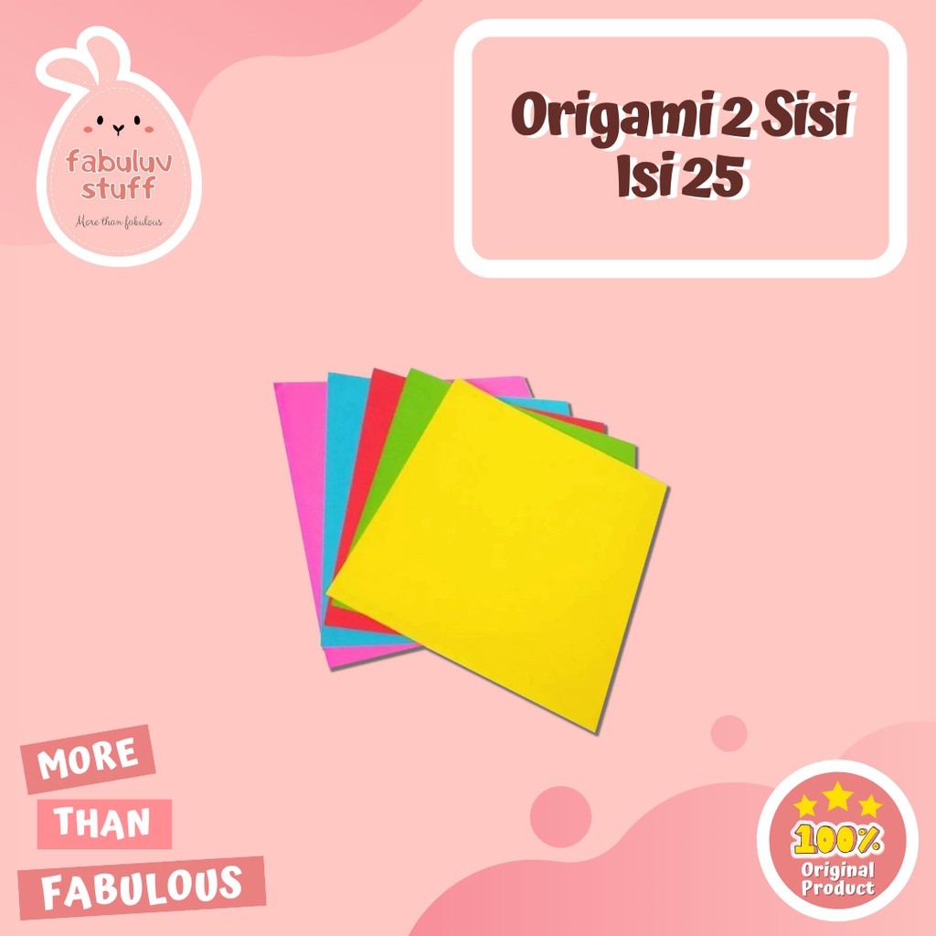 

ATK ~ Origami 2 Muka Isi 25 Pcs / Origami Bolak Balik