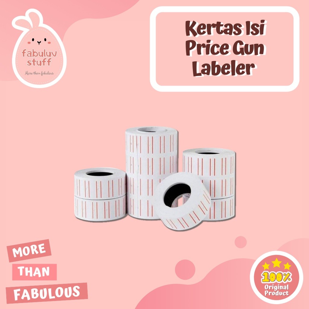 

ATK ~ Kertas Isi Label Harga Barang / Kertas Isi Price Gun Labeler