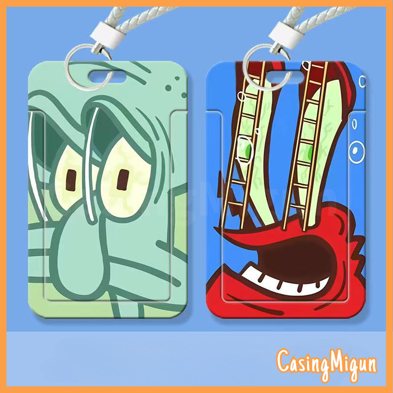 

ID CARD HOLDER MOTIF KAWAII TEMPAT KARTU PHOTOCARD PHOTO CARD MEMBERIKAN TALI TANGAN TINGKAT TINGGI,Tokoh kartun yang dipaksa membuka mata
