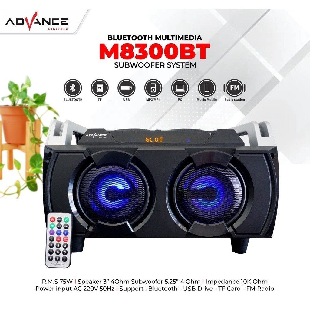 READY Speaker Bluetooth M8300BT / M 8300 BT Speaker Karaoke HI FI original termurah advance