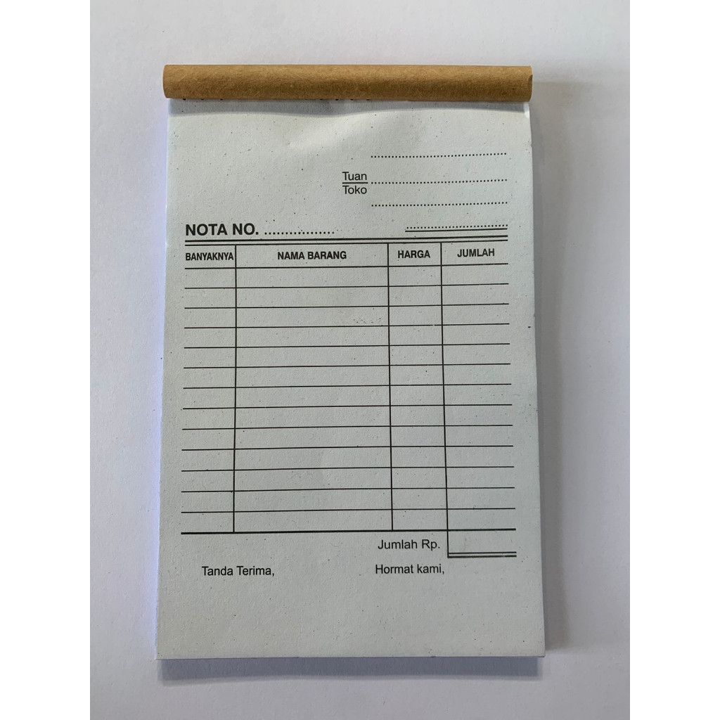 

NOTA KONTAN 1 PLY MURAH, NOTA RANGKAP 1, NOTA MURAH