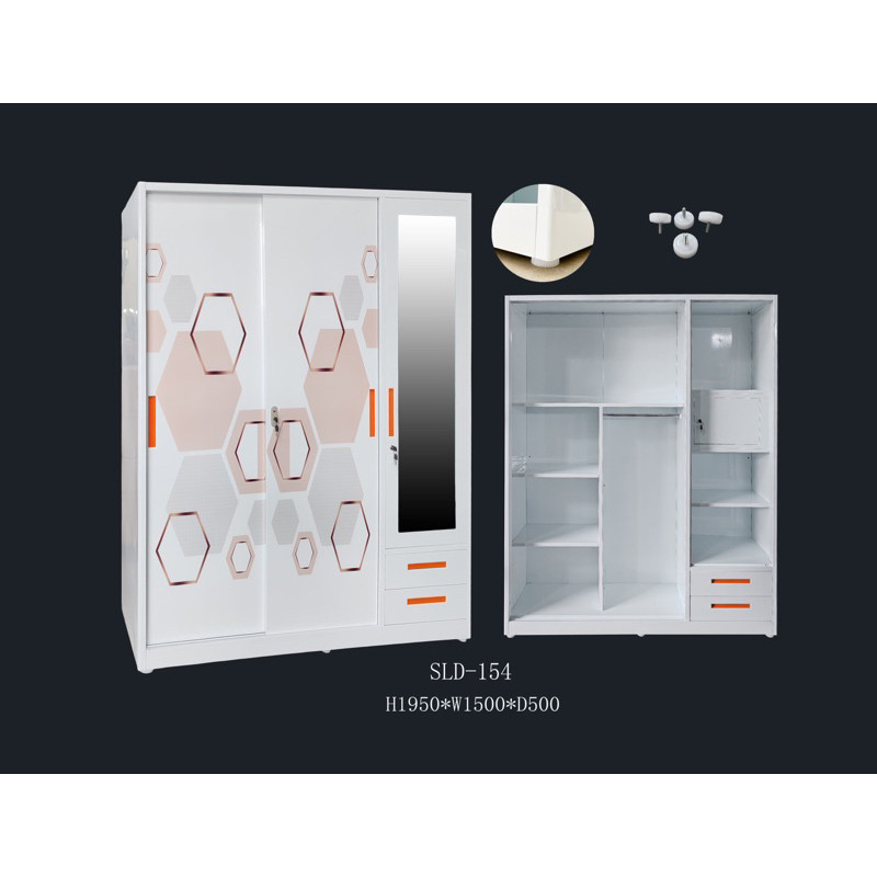 PROMO TERMURAH LEMARI PAKAIAN SLD-154 PLAT BESI IMPORT