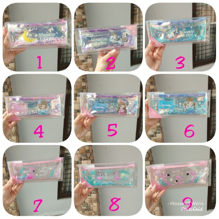 

[New]Best Seller UNICORN LIGHT PENCIL CASE HOLOGRAM - TEMPAT PENSIL UNICORN BISA NYALA - Unicorn Dua