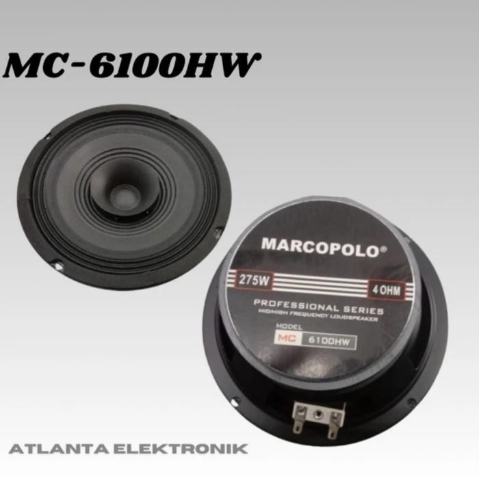 GROSIR SPEAKER FULL RANGE MARCOPOLO 6 INCH MC 6100 HW KOMPONEN