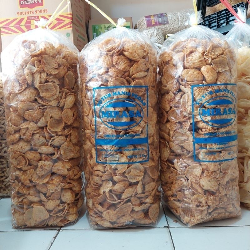 

SNACK PUYUR PEDAS MANIS 1 BAL 3KG ASLI MAGELANG