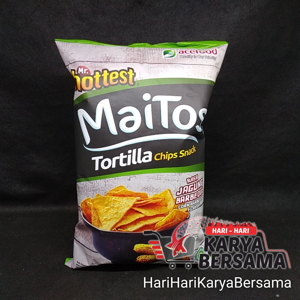 

MAKANAN RINGAN SNACK MR.HOTTEST MAITOS TORTILLA BBQ 140GR