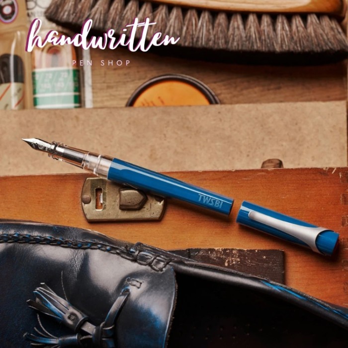 

[New]PROMO TWSBI Swipe Cartridge & Converter Fountain Pen - Prussian Blue, SS Medium