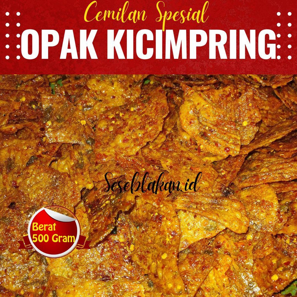 

Opak kicimpring extra pedas daun jeruk isi 500 gr