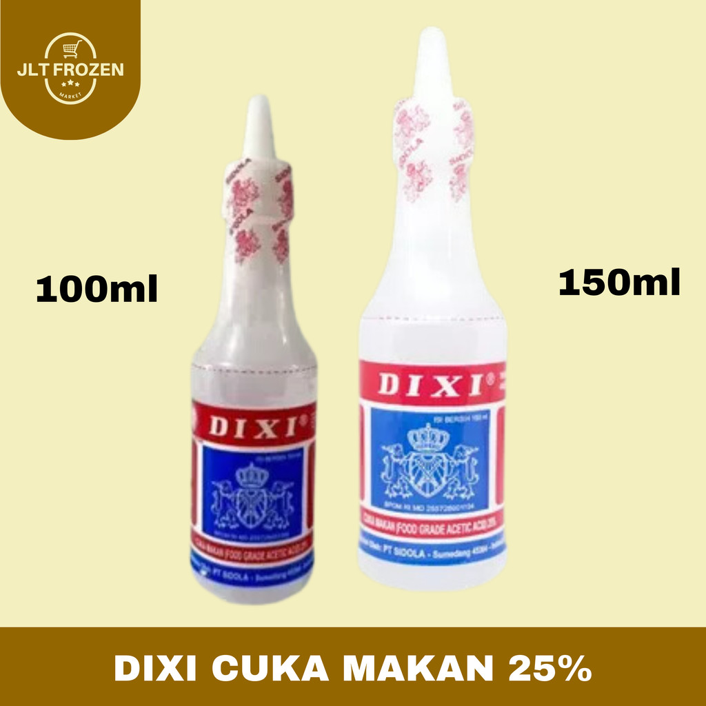 

Dixi Cuka Makan / Cuka Dixi 25 % / Kemasan Botol Kecil 100ml / 150ml