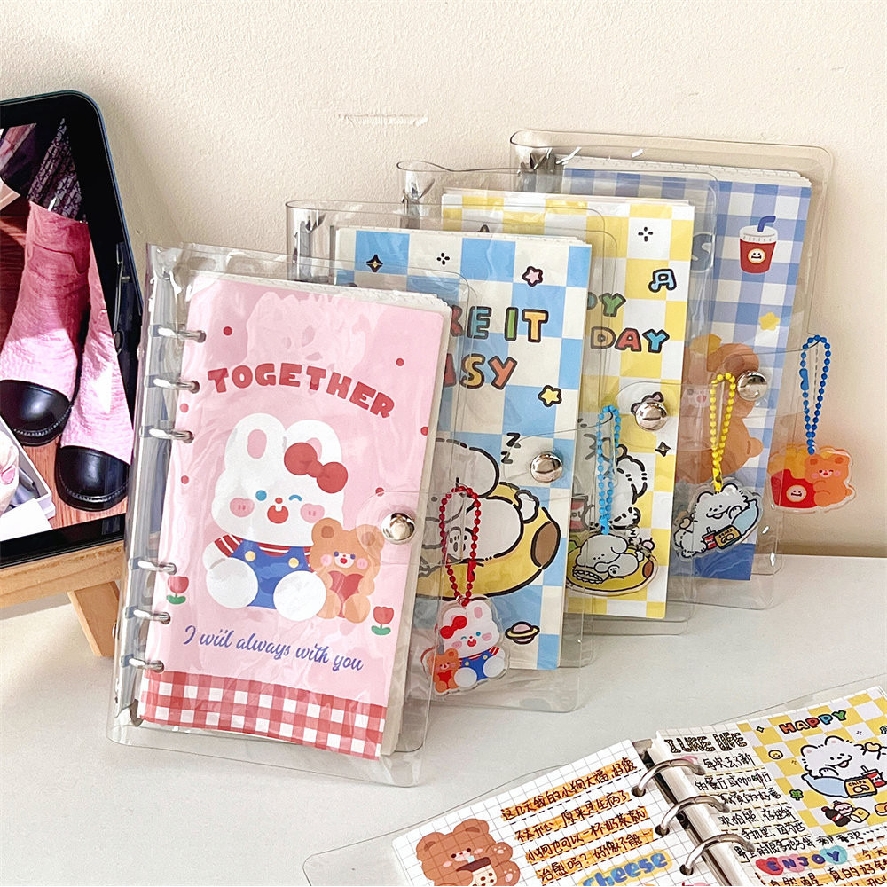 

New High Beauty Hand Ledger Cartoon Coil Book Cute Style Student Notebook Detachable Loose-leaf Book School Office Stationery