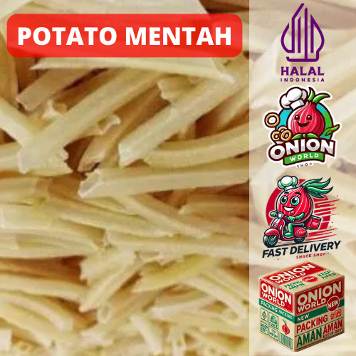 

UWD POTATO MENTAH 100gr French Fries Mentah Stik Potato Stik Kentang Mentah Kerupuk Potato Kentang Sti