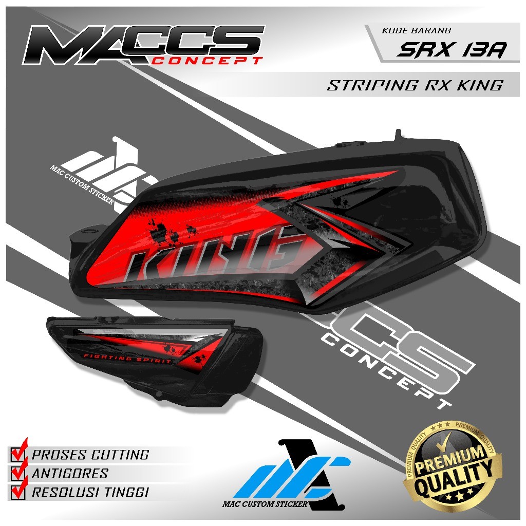 STRIPING RX KING 2008 - STIKER STRIPING VARIASI YAMAHA RX KING 2008