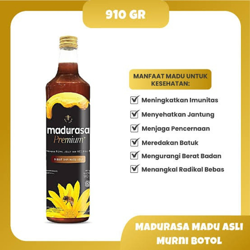 

Madurasa Premium dengan Royal Jelly & Bee Pollen 910Gr