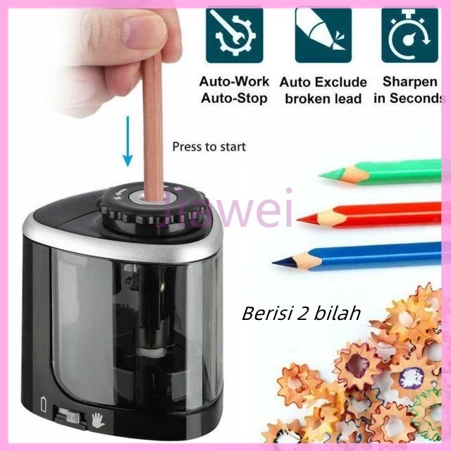 

Jiawei Rautan Pensil Elektrik / PENCIL SHARPENER - TENWIN 8005/ Dilengkapi 2 Mata Pisau