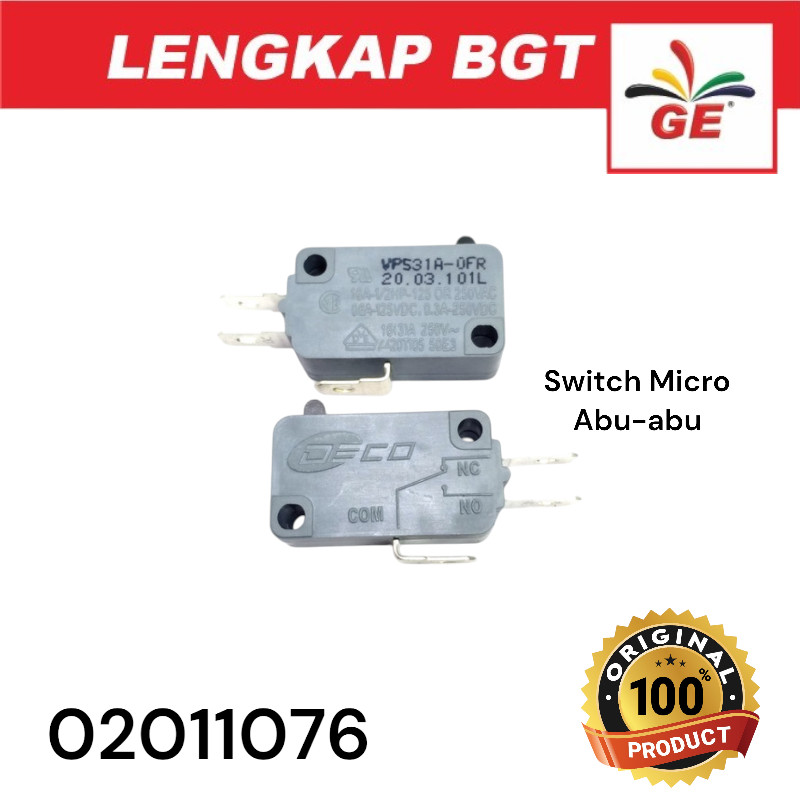 Limit Switch/Micro Switch polos Abu-Abu (DECO) - 02011076