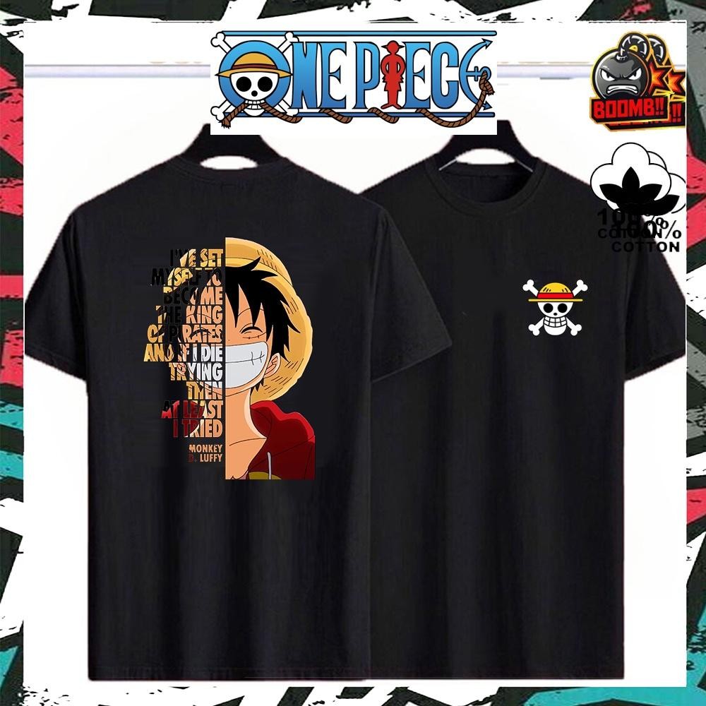 

Tempat panas 100% PREMIUM COTTON ONE PIECE LUFFY SMILE Cotton Tshirt T Shirt Tee Men Women Unisex Baju Lelaki Wanita Perempuan pola gaya COD