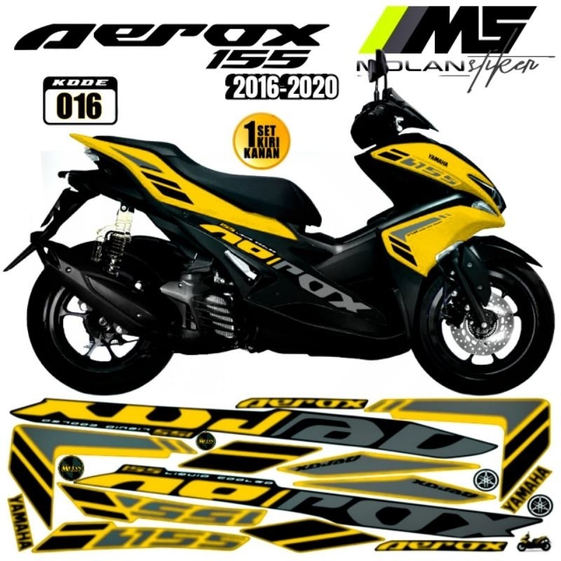 Decal Sticker Striping Variasi Aerox Old Aerox 155 Old 2016-2019 Aerox 155 Lama Yamaha Aerox 155 Vva